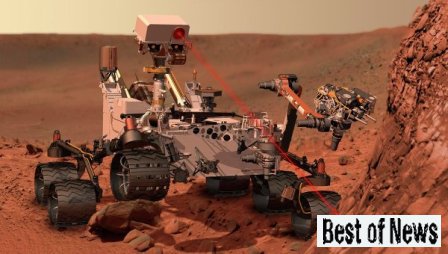 марсоход Curiosity фото с Марса