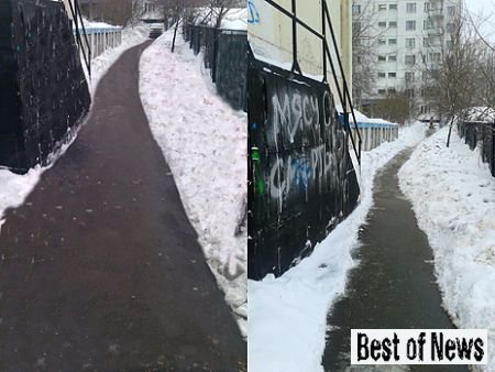 Уборка снега в Москве посредством Photoshop