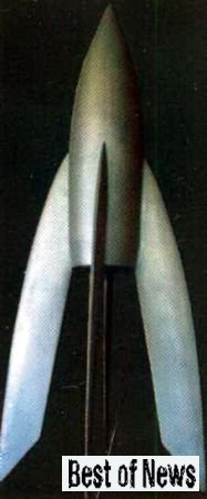 Одна из первых ракет. Музей Петропавловской крепости 