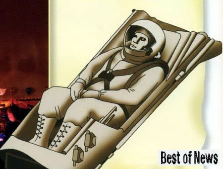 Положение космонавта в кресле
