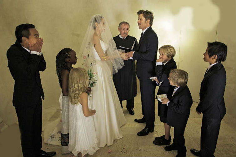 свадьба Джоли и Брэда Питта