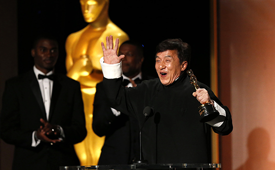 Актер Джеки Чан на вручении Оскара